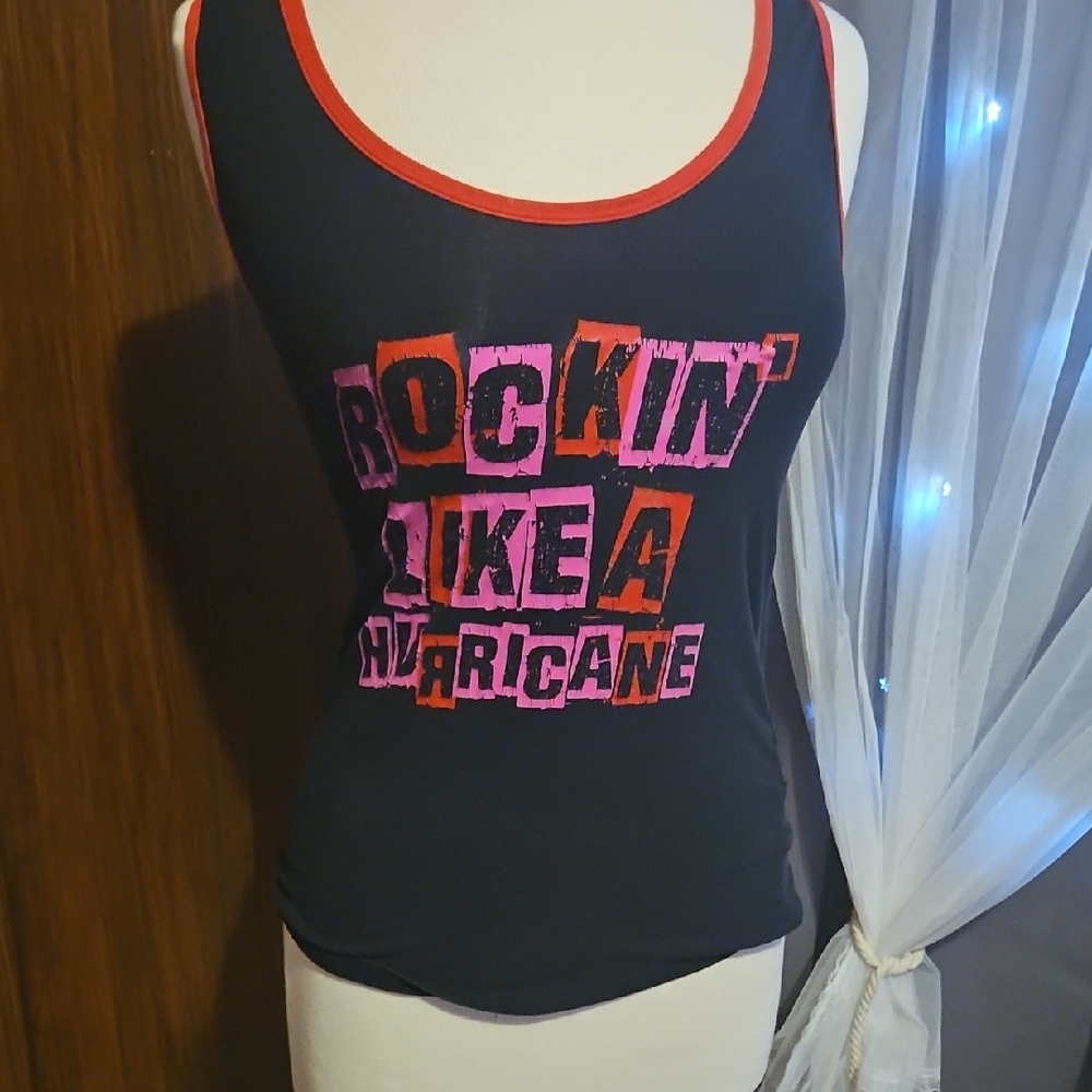 Zumba Fitness Black and Pink Graphic Tank Top
